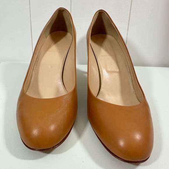 J Crew Sz 10 Brown Pumps Shoes Womens Leather Heels Upper & Lining Made in Italy - Picture 4 of 11